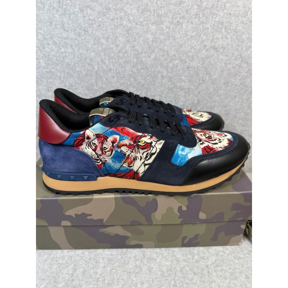 Valentino Garavani Rockrunner Tiger Sneakers Mens‎ Designer Shoes Size EU46/US13